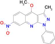 4-Methoxy-3-methyl-7-nitro-1-phenyl-1H-pyrazolo[3,4-b]quinoline