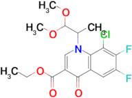 8-Chloro-1-(2,2-dimethoxy-1-methyl-ethyl)-6,7-difluoro-4-oxo-1,4-dihydro-quinoline-3-carboxylic ...