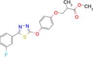 3-{4-[5-(3-Fluoro-phenyl)-[1,3,4]thiadiazol-2-yloxy]-phenoxy}-2-methyl-propionic acid methyl ester