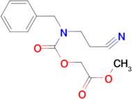 [Benzyl-(2-cyano-ethyl)-carbamoyloxy]-acetic acid methyl ester