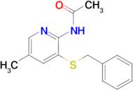 N-(3-Benzylsulfanyl-5-methyl-pyridin-2-yl)-acetamide