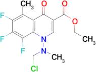 1-(Chloromethyl-methyl-amino)-6,7,8-trifluoro-5-methyl-4-oxo-1,4-dihydro-quinoline-3-carboxylic ac…