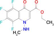 Ethyl 5,6,7,8-tetrafluoro-1-(methylamino)-4-oxo-1,4-dihydroquinoline-3-carboxylate