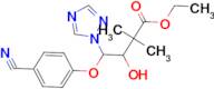 4-(4-Cyano-phenoxy)-3-hydroxy-2,2-dimethyl-4-[1,2,4]triazol-1-yl-butyric acid ethyl ester