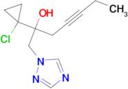 2-(1-Chloro-cyclopropyl)-1-[1,2,4]triazol-1-yl-hept-4-yn-2-ol