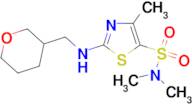 4-Methyl-2-[(tetrahydro-pyran-3-ylmethyl)-amino]-thiazole-5-sulfonic acid dimethylamide