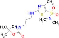 [3-(5-Dimethylsulfamoyl-4-methyl-thiazol-2-ylamino)-propyl]-carbamic acid tert-butyl ester