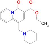 4-Oxo-1-piperidin-1-ylmethyl-4H-quinolizine-3-carboxylic acid ethyl ester