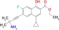 6-(3-Amino-3-methyl-but-1-ynyl)-4-cyclopropyl-7-fluoro-1-oxo-1,4-dihydro-naphthalene-2-carboxyli...