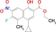 4-Cyclopropyl-6-fluoro-5-methyl-7-nitro-1-oxo-1,4-dihydro-naphthalene-2-carboxylic acid ethyl ester