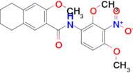 3-Methoxy-5,6,7,8-tetrahydro-naphthalene-2-carboxylic acid (2,4-dimethoxy-3-nitro-phenyl)-amide