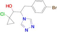 3-(4-Bromo-phenyl)-1-(1-chloro-cyclopropyl)-2-[1,2,4]triazol-4-yl-propan-1-ol