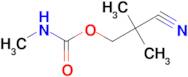 Methyl-carbamic acid 2-cyano-2,2-dimethyl-ethyl ester