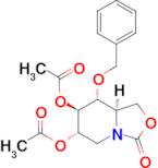 Acetic acid (6S,7R,8R,8aR)-6-acetoxy-8-benzyloxy-3-oxo-hexahydro-oxazolo[3,4-a]pyridin-7-yl ester