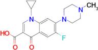 1-CYCLOPROPYL-6-FLUORO-7-(4-METHYL-PIPERAZIN-1-YL)-4-OXO-1,4-DIHYDRO-QUINOLINE-3-CARBOXYLIC ACID