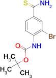 (2-Bromo-4-thiocarbamoyl-phenyl)-carbamic acid tert-butyl ester