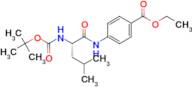 4-((S)-2-tert-Butoxycarbonylamino-4-methyl-pentanoylamino)-benzoic acid ethyl ester