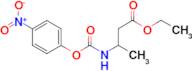 3-(4-Nitro-phenoxycarbonylamino)-butyric acid ethyl ester