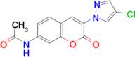 N-[3-(4-Chloro-pyrazol-1-yl)-2-oxo-2H-chromen-7-yl]-acetamide