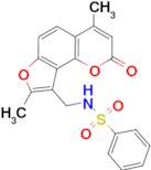 N-(4,8-Dimethyl-2-oxo-2H-furo[2,3-h]chromen-9-ylmethyl)-benzenesulfonamide