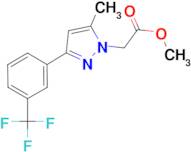 [5-Methyl-3-(3-trifluoromethyl-phenyl)-pyrazol-1-yl]-acetic acid methyl ester