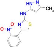 (5-Methyl-1H-pyrazol-3-yl)-[4-(2-nitro-phenyl)-thiazol-2-yl]-amine