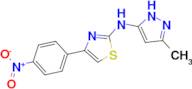 (5-Methyl-1H-pyrazol-3-yl)-[4-(4-nitro-phenyl)-thiazol-2-yl]-amine