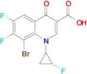 8-Bromo-6,7-difluoro-1-((R)-2-fluoro-cyclopropyl)-4-oxo-1,4-dihydro-quinoline-3-carboxylic acid