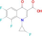 6,7,8-Trifluoro-1-(2-fluoro-cyclopropyl)-4-oxo-1,4-dihydro-quinoline-3-carboxylic acid