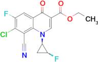 7-Chloro-8-cyano-6-fluoro-1-((1R,2S)-2-fluoro-cyclopropyl)-4-oxo-1,4-dihydro-quinoline-3-carboxy...