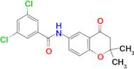 3,5-Dichloro-N-(2,2-dimethyl-4-oxo-chroman-6-yl)-benzamide