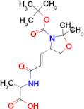 (S)-4-[(E)-2-((S)-1-Carboxy-ethylcarbamoyl)-vinyl]-2,2-dimethyl-oxazolidine-3-carboxylic acid tert…