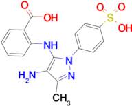 2-[4-Amino-5-methyl-2-(4-sulfo-phenyl)-2H-pyrazol-3-ylamino]-benzoic acid