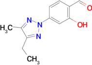 4-(4-Ethyl-5-methyl-2H-1,2,3-triazol-2-yl)-2-hydroxybenzaldehyde