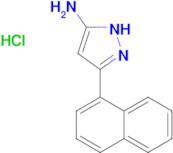 5-Naphthalen-1-yl-2H-pyrazol-3-ylamine; hydrochloride