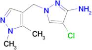 4-Chloro-1-(1,5-dimethyl-1H-pyrazol-4-ylmethyl)-1H-pyrazol-3-ylamine