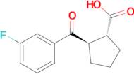 trans-2-(3-fluorobenzoyl)cyclopentane-1-carboxylic acid