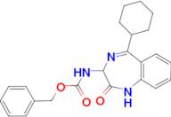 Z-(R,S)-3-amino-5-cyclohexyl-2-oxo-1,4-benzodiazepine