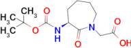 Boc-(3S)-3-amino-1-carboxymethylcaprolactame