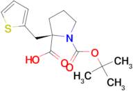 Boc-(R)-a-(2-thiophenylmethyl)proline