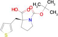 Boc-(S)-a-(3-thiophenylmethyl)proline