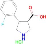 (±)-trans-4-(2-Fluorophenyl)pyrrolidine-3-carboxylic acid hydrochloride