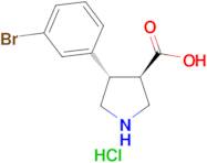 (±)-trans-4-(3-Bromophenyl)pyrrolidine-3-carboxylic acid hydrochloride