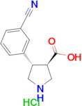 (±)-trans-4-(3-Cyanophenyl)pyrrolidine-3-carboxylic acid hydrochloride