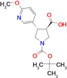 Boc-(±)-trans-4-(6-methoxy-3-pyridinyl)pyrrolidine-3-carboxylic acid