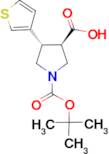 Boc-(±)-trans-4-(3-thienyl)pyrrolidine-3-carboxylic acid