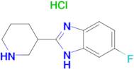 5-Fluoro-2-piperidin-3-yl-1H-benzoimidazole hydrochloride