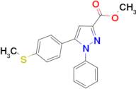 5-(4-Methylsulfanyl-phenyl)-1-phenyl-1H-pyrazole-3-carboxylic acid methyl ester