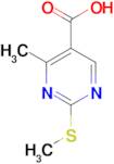 4-Methyl-2-(methylsulfanyl)-5-pyrimidinecarboxylic acid