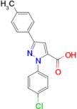 1-(4-Chlorophenyl)-3-(4-methylphenyl)-1H-pyrazole-5-carboxylic acid